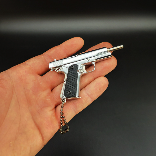 2mm pinfire gun Mini GUN Keychain With MODEL BULLETS 1911 Gun, Tactica ...