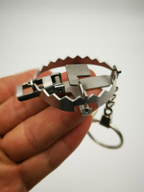 Handmade mini trap keychain function Creative key ring Boyfriend birthday gift husband birthday gift friend birthday gift stainless steel