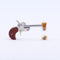 Mini Single Tube Miniature Derringer 2mm Pinfire gun Model with Bullet Shell for Collection Keychain hanging chain