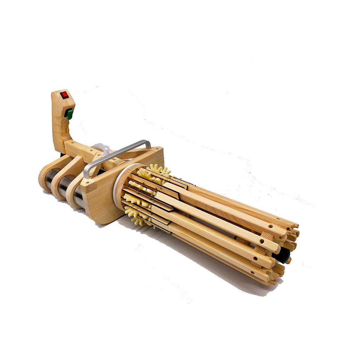 Mini Equipment Wood Gatling machine gun | Rubber Band Gun Toy Pistol for Boys | Kids Toy Gun for Indoor Outdoor Games and Pretend Play | 156 consecutive shots